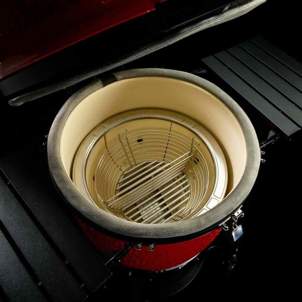 Classic 3 Charcoal BBQ Grills, Stand Alone, Red - Kamado Joe KJ15040721 - Naamaste London Homewares - 13