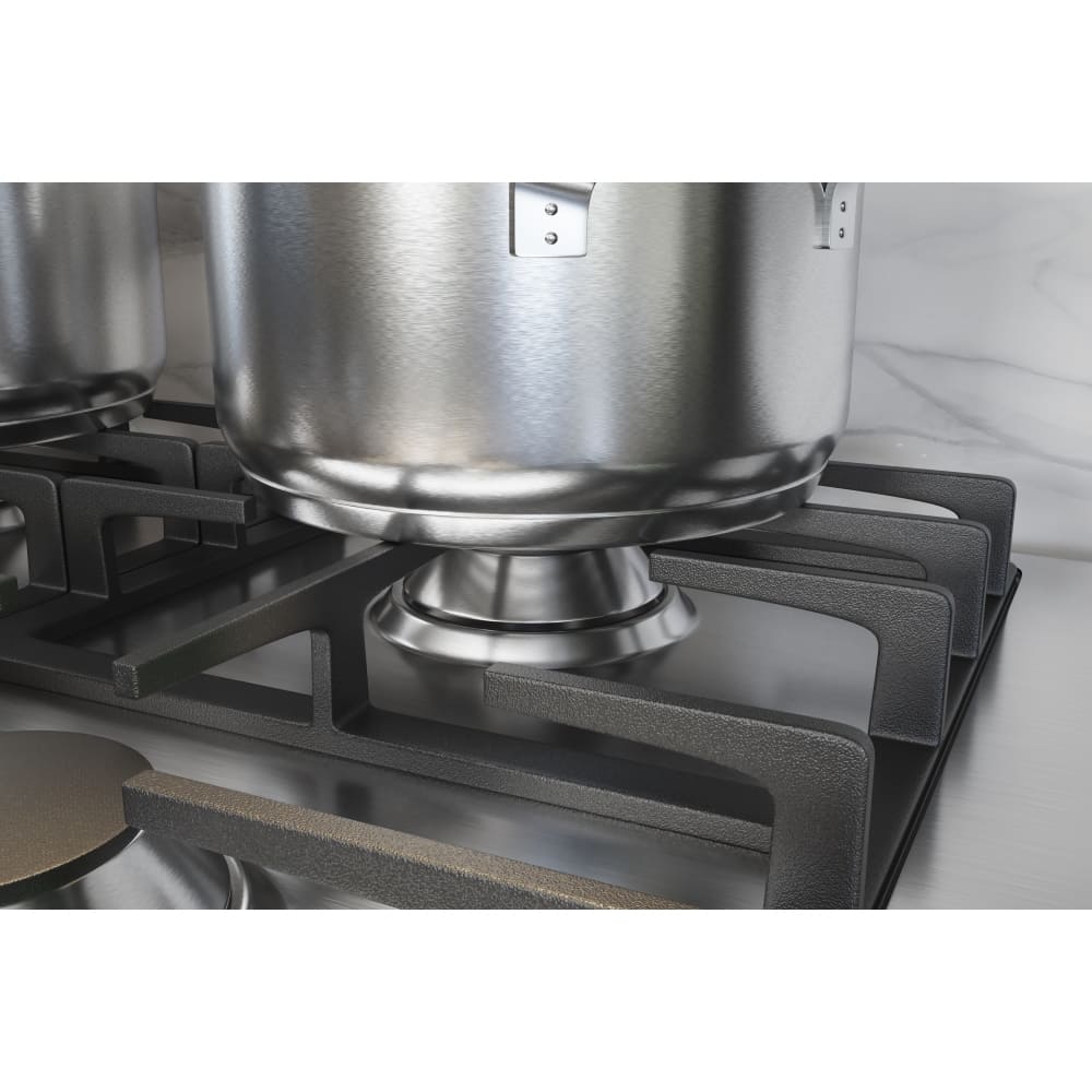 65cm 4 Burner Gas Hob Stainless Steel - Miele KM2010 - Naamaste London Homewares - 8