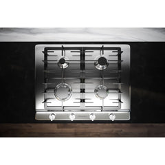 65cm 4 Burner Gas Hob Stainless Steel - Miele KM2010 - Naamaste London Homewares - 3