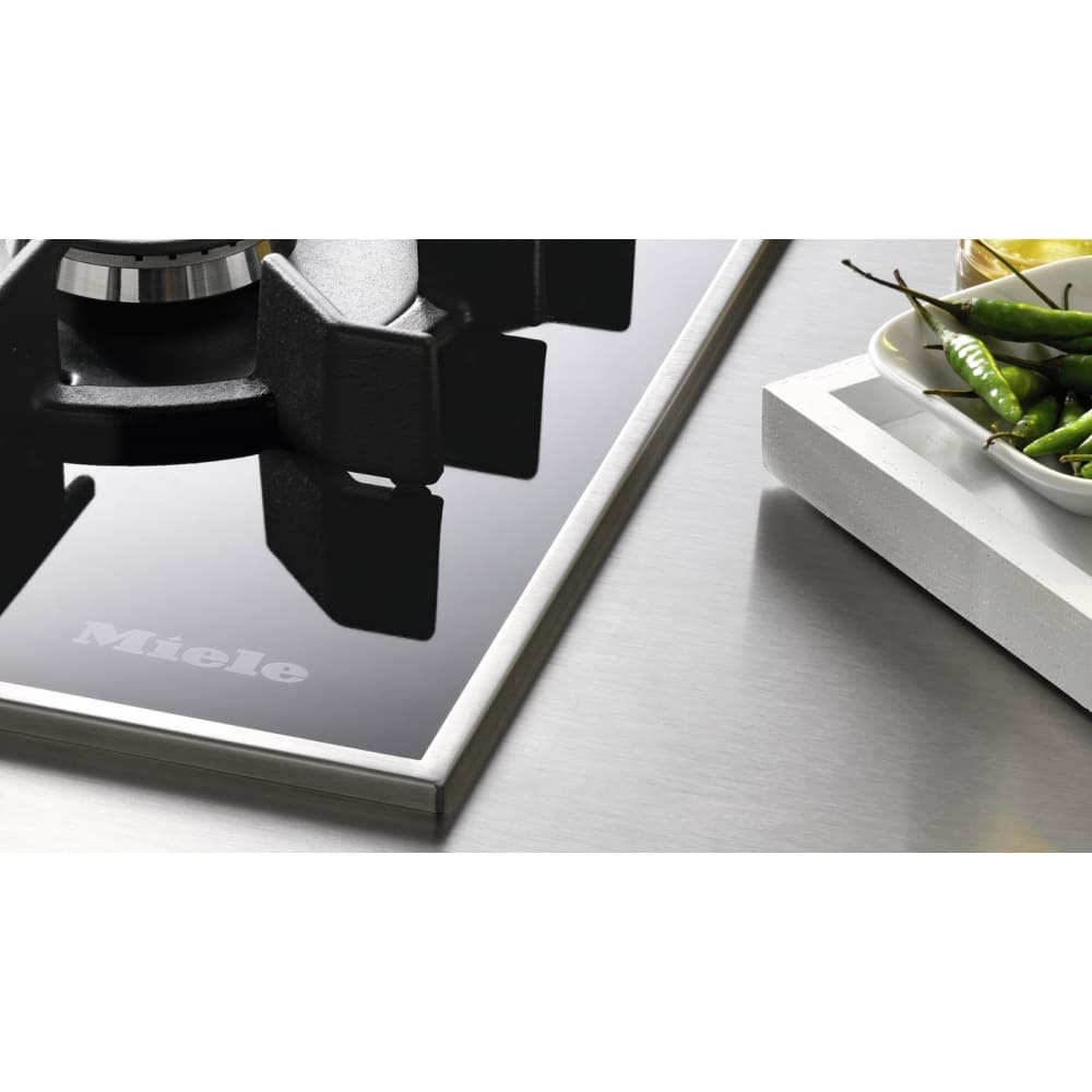 5 Burner Gas Hob Black Stainless Steel - Miele KM3054-1 - Naamaste London Homewares - 4