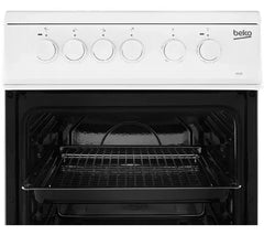 50cm Freestanding Electric Cooker Oven and Hob - Beko KS530W - London Houseware - 3