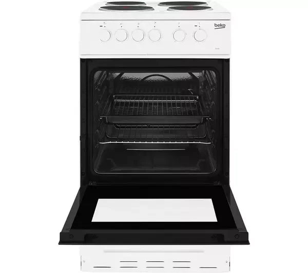 50cm Freestanding Electric Cooker Oven and Hob - Beko KS530W - London Houseware - 2