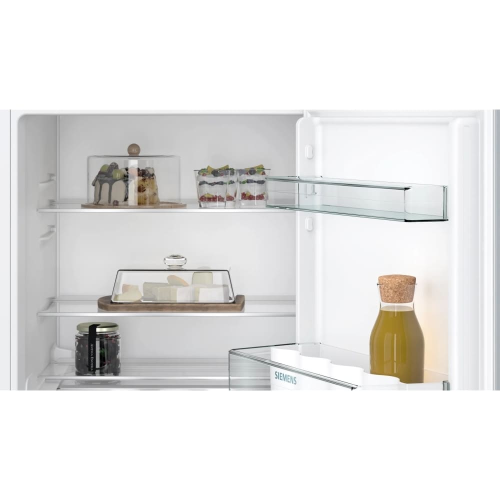 134L Under counter Larder Fridge, Fixed Hinge, White - Siemens KU21RVFE0G iQ500 - London Houseware - 3