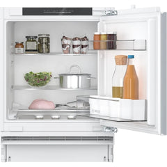 60cm White Under counter Larder Fridge, Fixed Hinge - Bosch KUR21VFE0G Series 4 - London Houseware  - 1