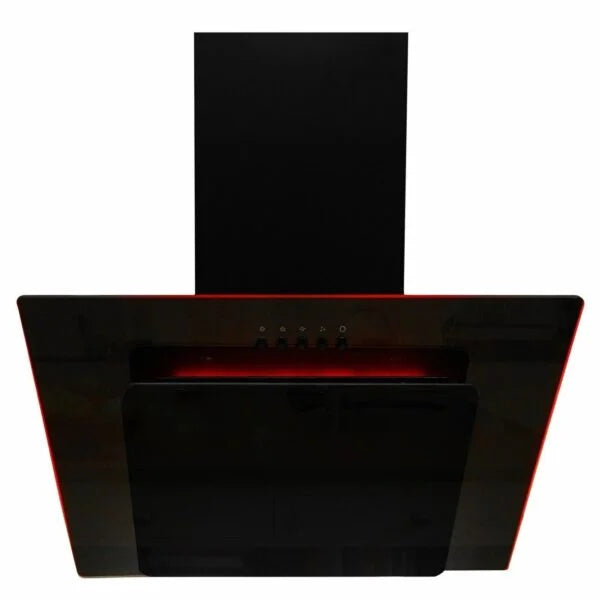 SIA 70cm Black 5 Burner Gas Hob & Multi Colour LED Angled Cooker Hood - London Houseware - 3