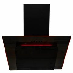 SIA 70cm Black 5 Burner Gas Hob & Multi Colour LED Angled Cooker Hood - London Houseware - 3