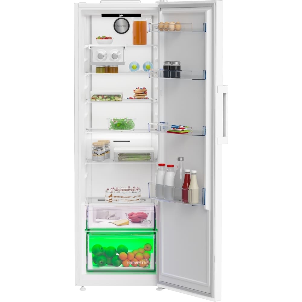 365L Freestanding Tall Larder Fridge, White - Beko LNP4686LVW - London Houseware  - 2