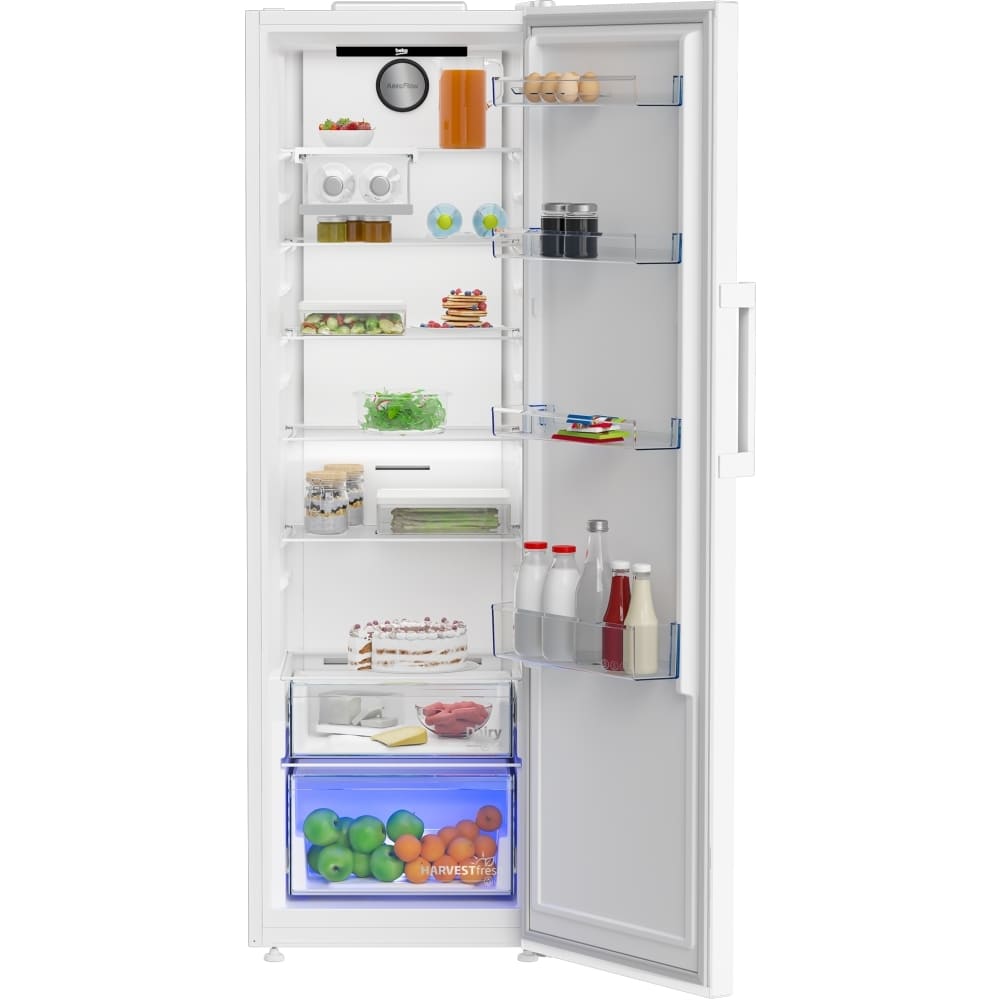 365L Freestanding Tall Larder Fridge, White - Beko LNP4686LVW - London Houseware  - 4