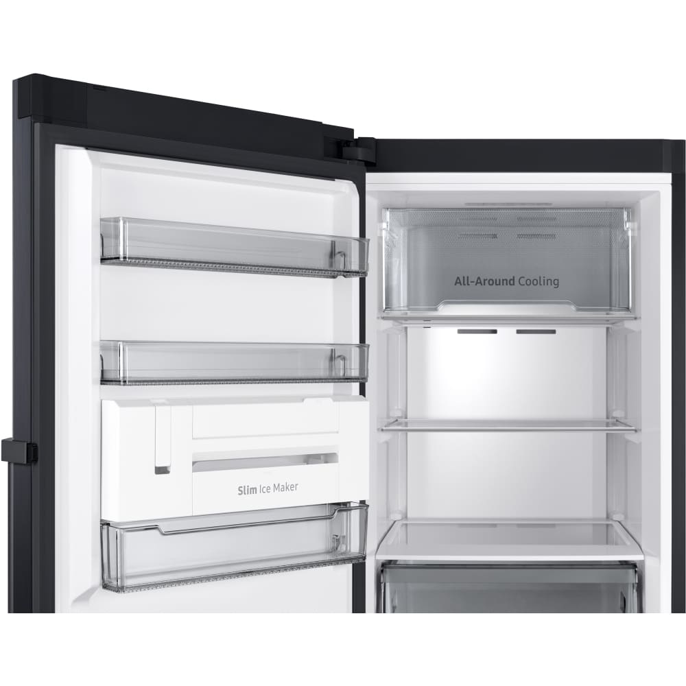 Black, WiFi Tall Freezer & Larder Fridge Pack - Samsung - Naamaste London Homewares - 12