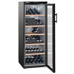 427L Black Upright Wine Cooler, 200 Bottles x 750ml – Liebherr WKb 4212 - London Houseware - 1