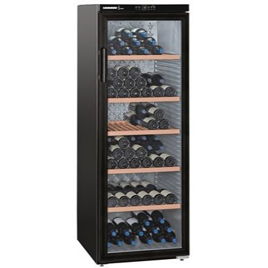 427L Black Upright Wine Cooler, 200 Bottles x 750ml – Liebherr WKb 4212 - London Houseware - 2