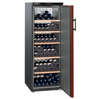 Black Upright Wine Fridge, 200 Bottles x 750ml – Liebherr WKr 4211 - London Houseware - 1