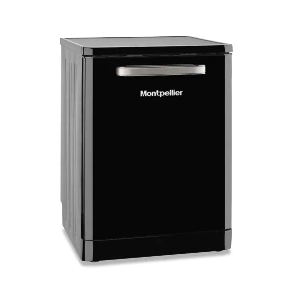 60cm Retro Freestanding Black Dishwasher - Montpellier MAB1353K - London Houseware - 4