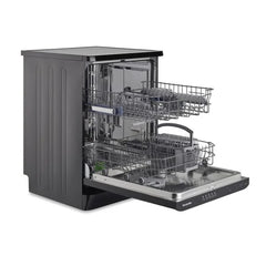 60cm Retro Freestanding Black Dishwasher - Montpellier MAB1353K - London Houseware - 2