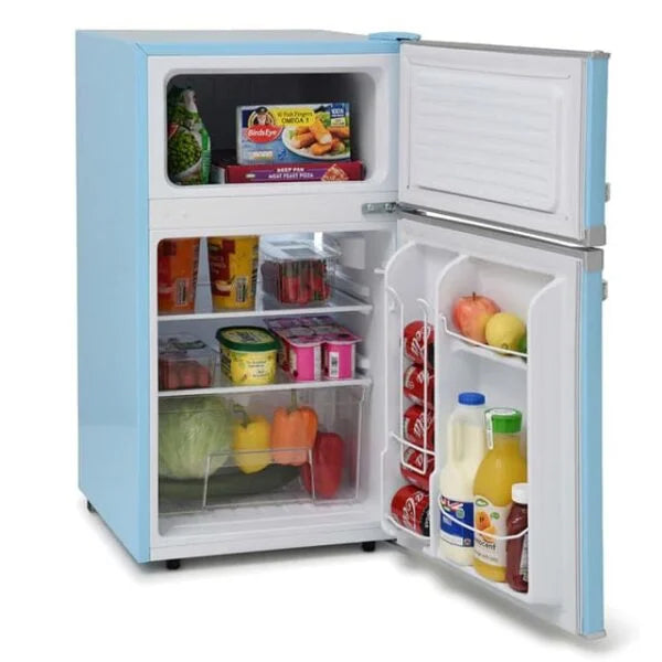 Pastel Blue Retro Fridge Freezer – Montpellier MAB2035PB - London Houseware - 3