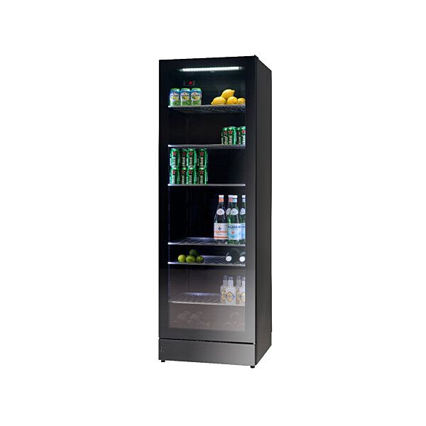 Black Glass Display Fridge, 448 Litres – Vestfrost MFG185 - London Houseware - 1