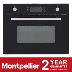 Montpellier MWBIC74B-44L Black Integrated Microwave Oven - London Houseware -2