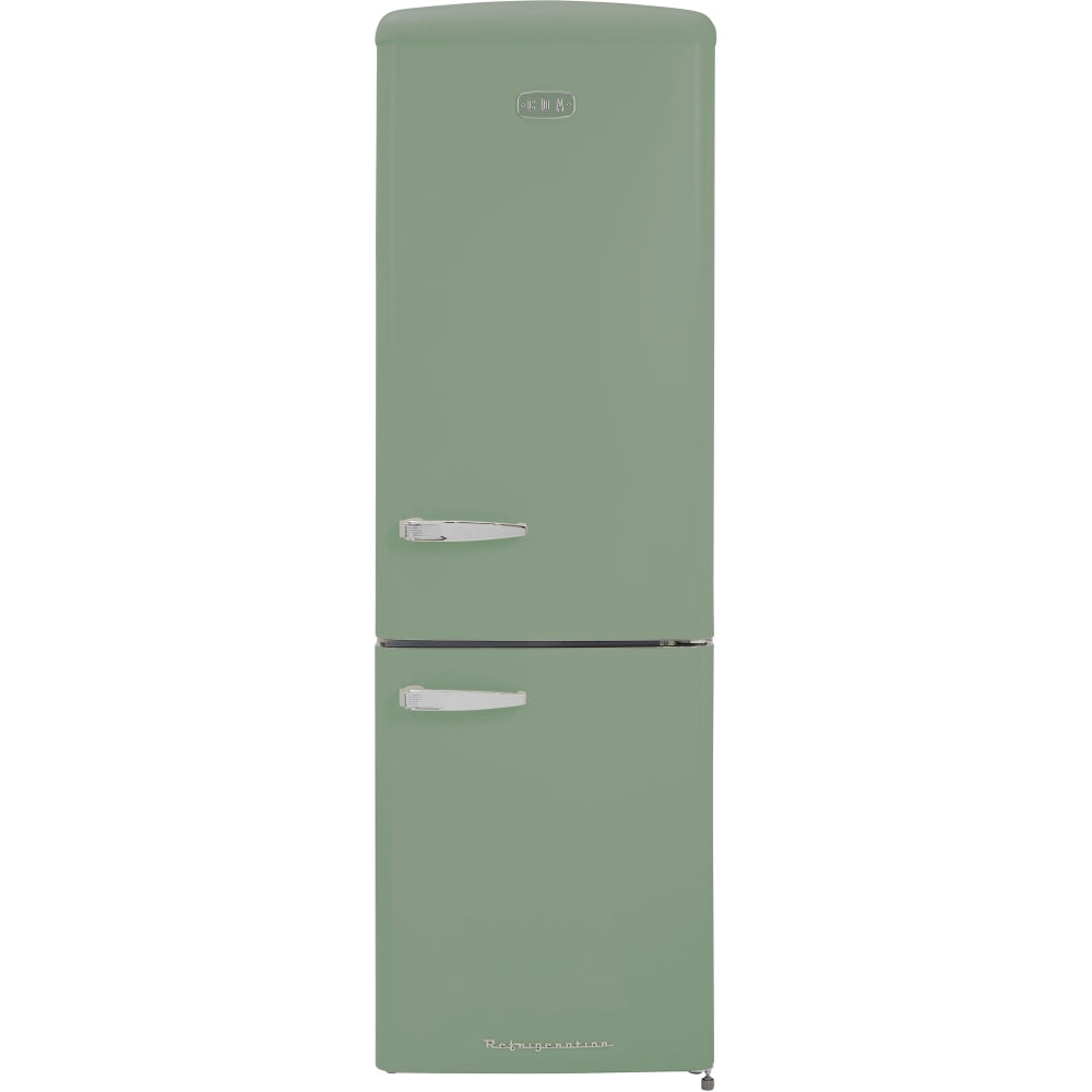 330L Retro Frost Free Fridge Freezer, 60/40, Green - CDA Florence Meadow - London Houseware - 1