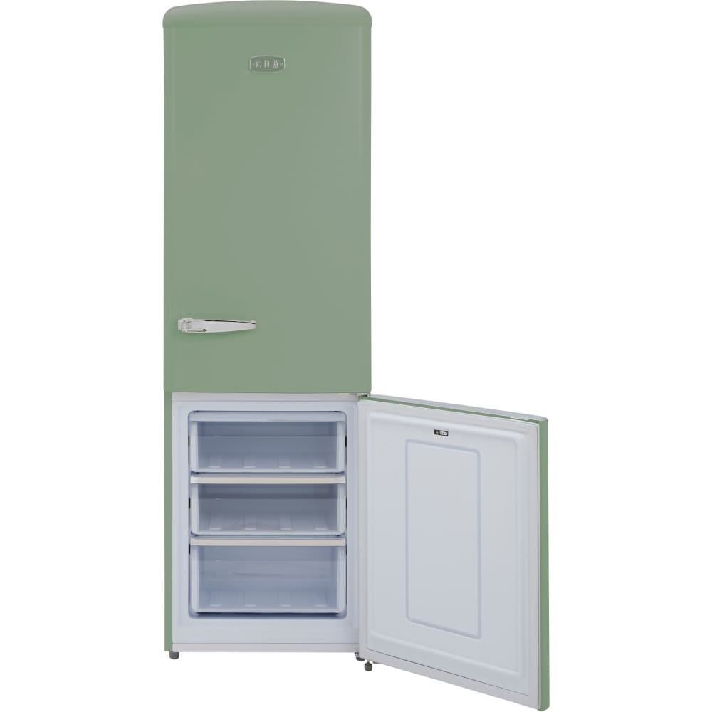 330L Retro Frost Free Fridge Freezer, 60/40, Green - CDA Florence Meadow - London Houseware - 12