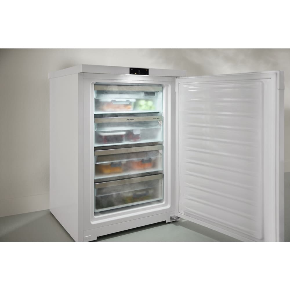 107L Static Under Counter Freezer, White - Miele F 4001 D - Naamaste London Homewares - 6