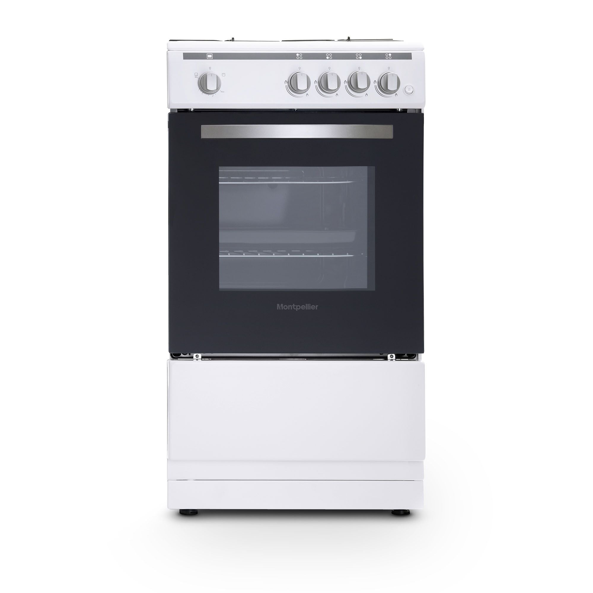 50cm Single Cavity Gas Cooker – Montpellier MSG50W - London Houseware - 1