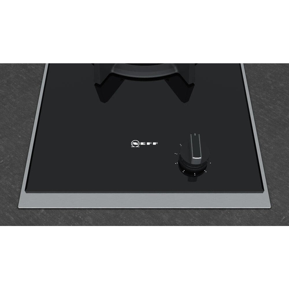 90cm Domino Neff Gas Hob Single Burner, Black on Glass - N23TS19N0 N90 - Naamaste London Homewares - 6