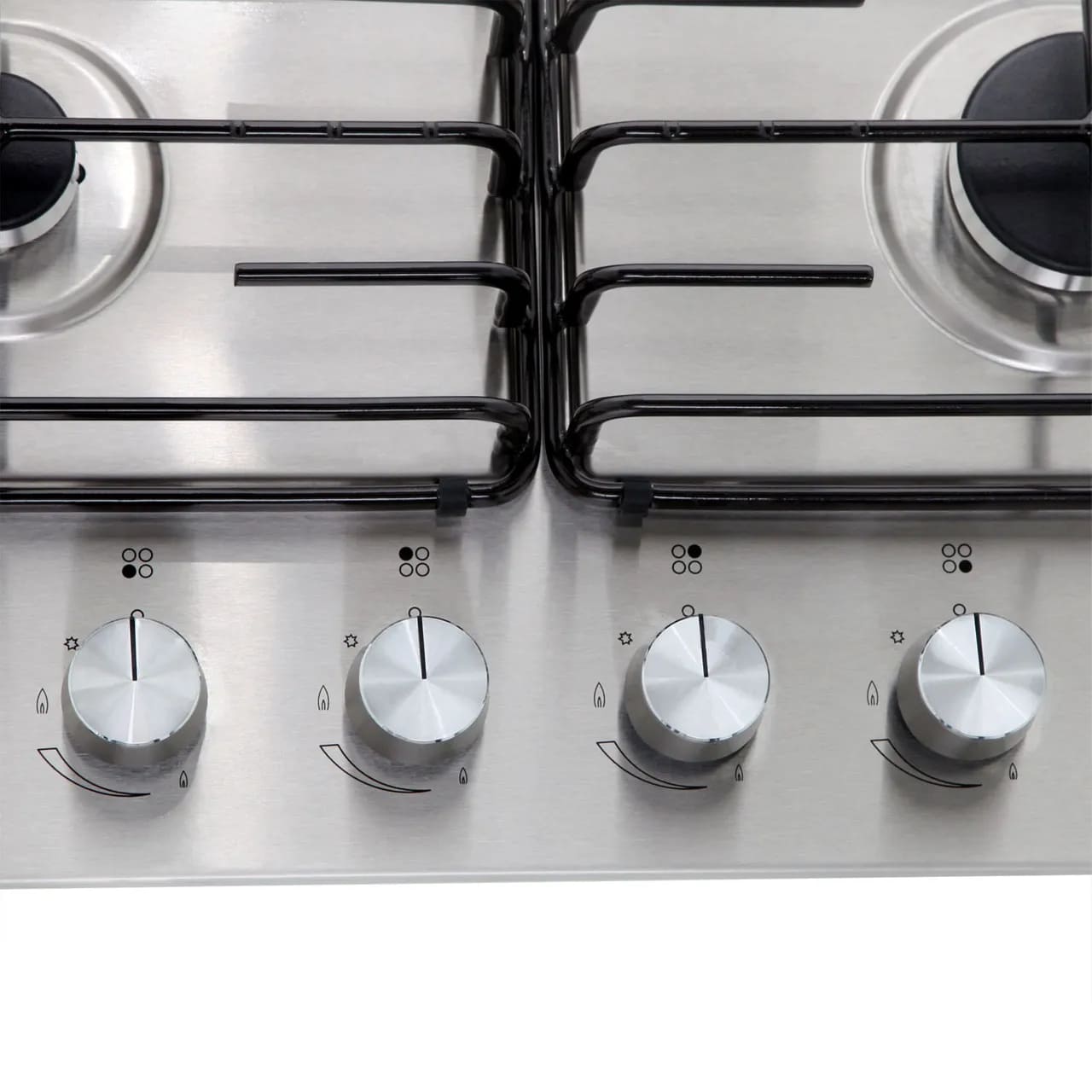 60cm 4 Burner Gas Hob Stainless Steel - Samsung NA64H3110AS - Naamaste London Homewares - 7