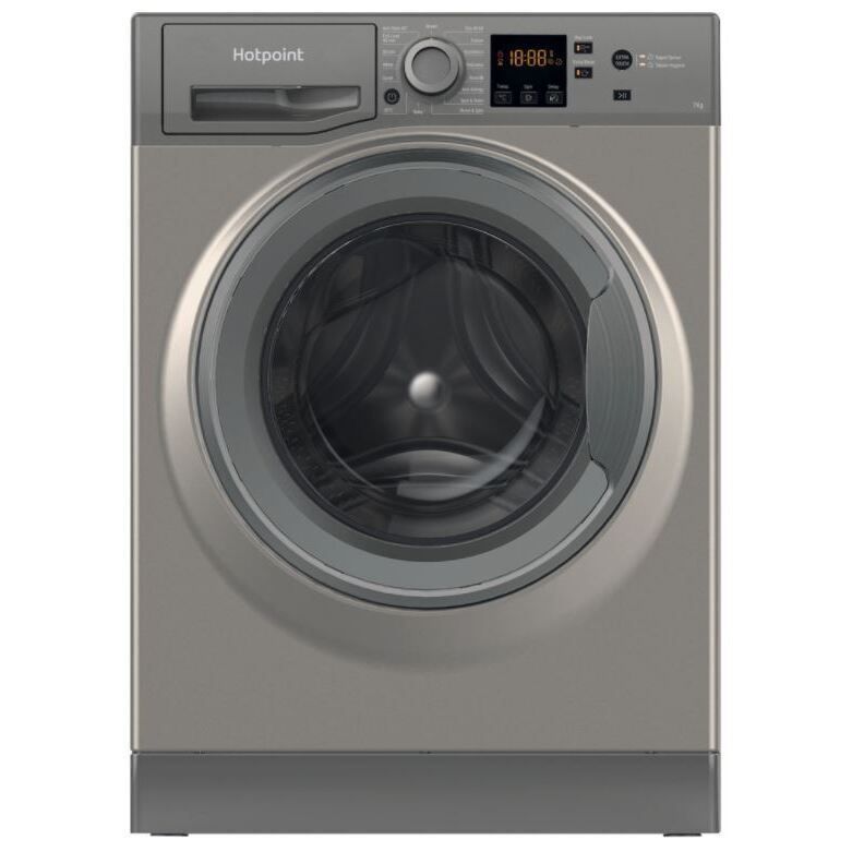 Hotpoint Washing Machine 7Kg in Grey - NSWF 743U GG UK N - London Houseware - 2