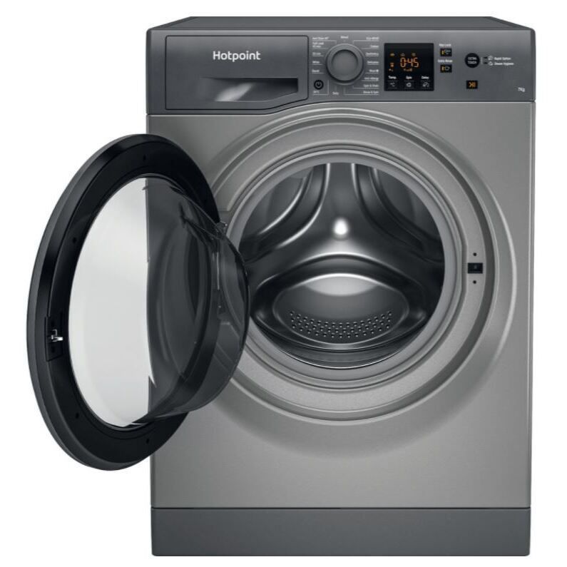 Hotpoint Washing Machine 7Kg in Grey - NSWF 743U GG UK N - London Houseware - 7