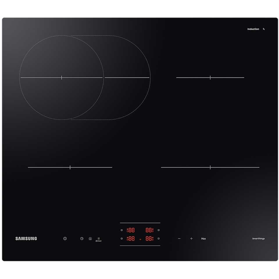 59cm 4 Zone Samsung Induction Hob, Black Frameless - NZ64B4015FK Series 4 - Naamaste London Homewares - 1