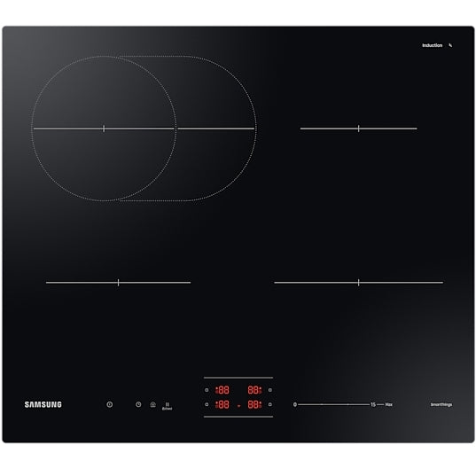 60cm 4 Zone Samsung Induction Hob Black - NZ64B4016FK - Naamaste London Homewares - 1