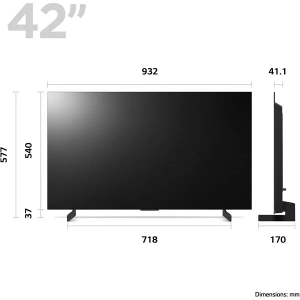 LG Smart TV, 42 Inch OLED evo C3 4K - OLED42C34LA - London Houseware - 2