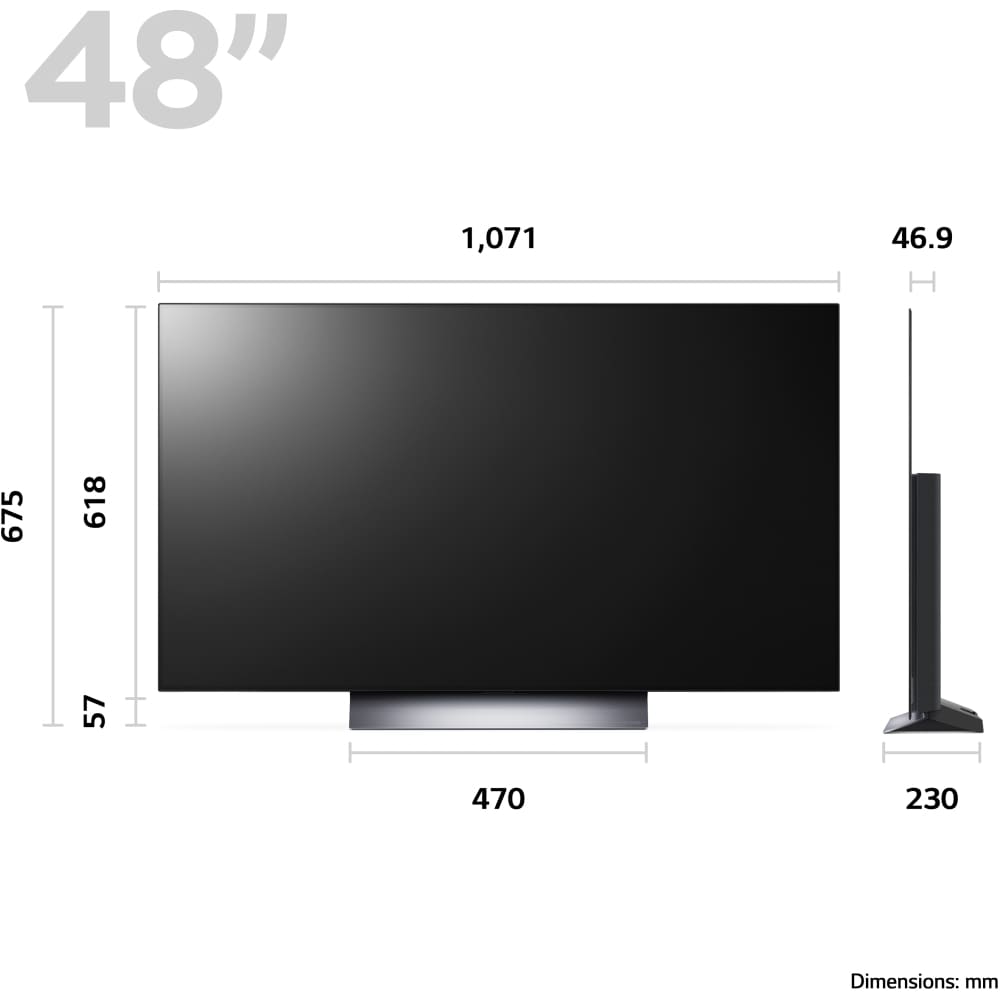 LG Smart TV, 48 Inch OLED evo C3 4K - OLED48C36LA - London Houseware - 5