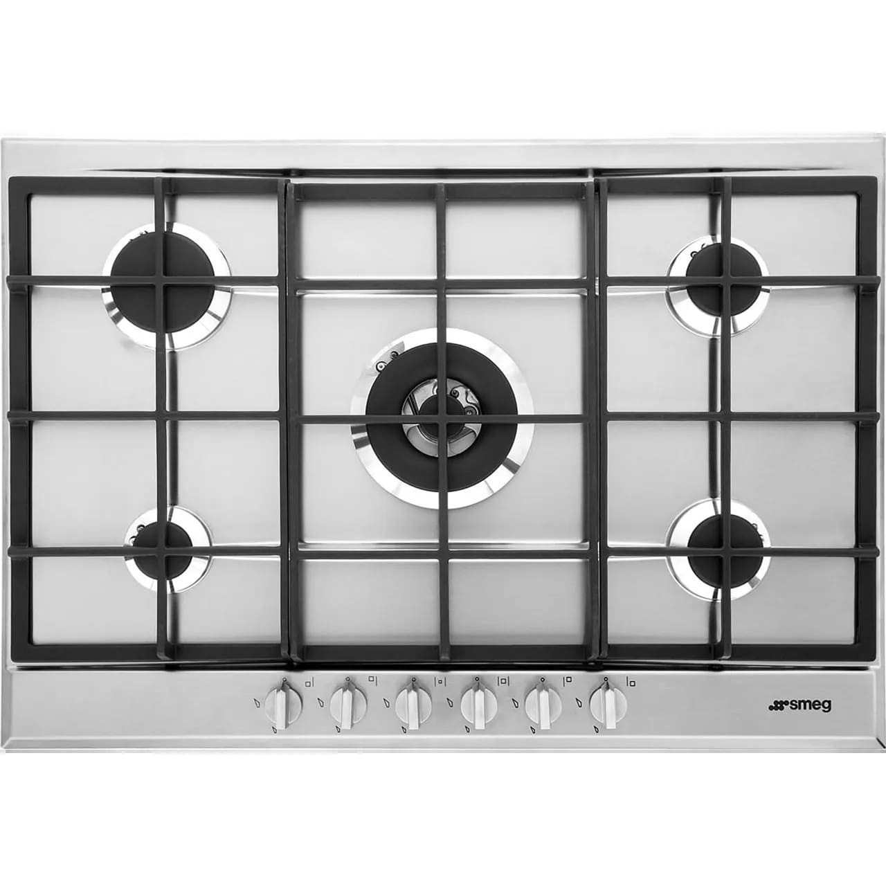 Cucina Smeg Gas Hob 5 Burner Stainless Steel - P272XGH - London Houseware - 1