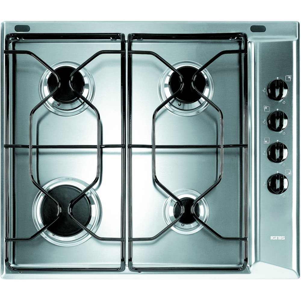 Stainless Steel 4 Burner Gas Hob - Indesit PAA 642 IX/I WE1 - Naamaste London Homewares - 1