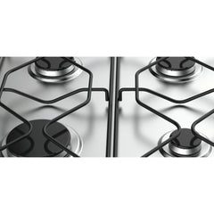 Stainless Steel 4 Burner Gas Hob - Indesit PAA 642 IX/I WE1 - Naamaste London Homewares - 4