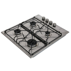 58cm 4 Burner Gas Hob Stainless Steel - Hotpoint PAN 642 IX/H - Naamaste London Homewares - 4