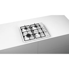 60cm White 4 Burner Bosch Gas Hob - PBP6B2B60 Series 2 - Naamaste London Homewares - 2