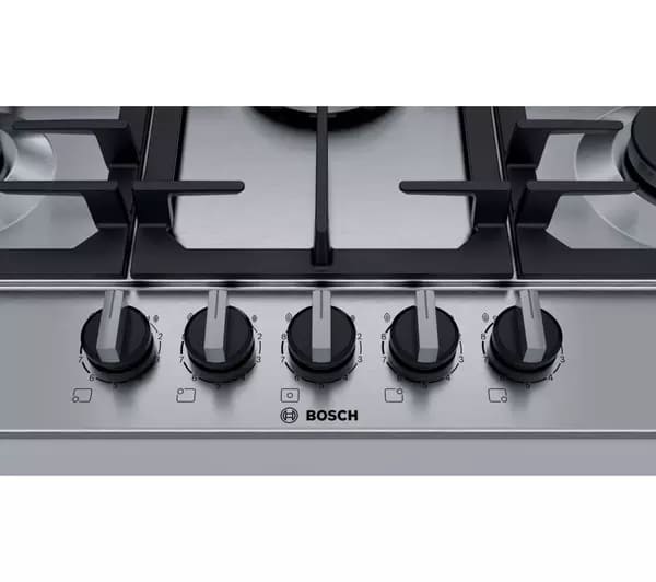 75cm Bosch 5 Burner Gas Hob Stainless Steel - PCQ7A5B90 Series 6 - Naamaste London Homewares - 5