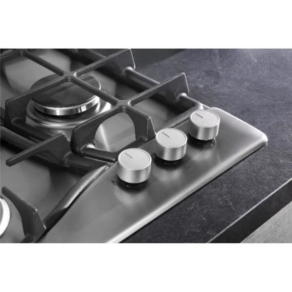 Silver 6 Burner Gas Hob - Hotpoint PHC 961 TS/IX/H - London Houseware - 3