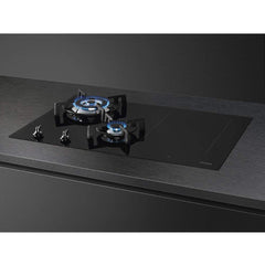 75cm Classic Mixed Fuel Hob, Black Frameless - Smeg PM3743D - Naamaste London Homewares - 3