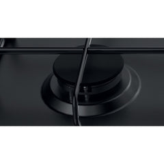 58cm Black 4 Burner Gas Hob - Hotpoint PPH 60P F NB - Naamaste London Homewares - 3