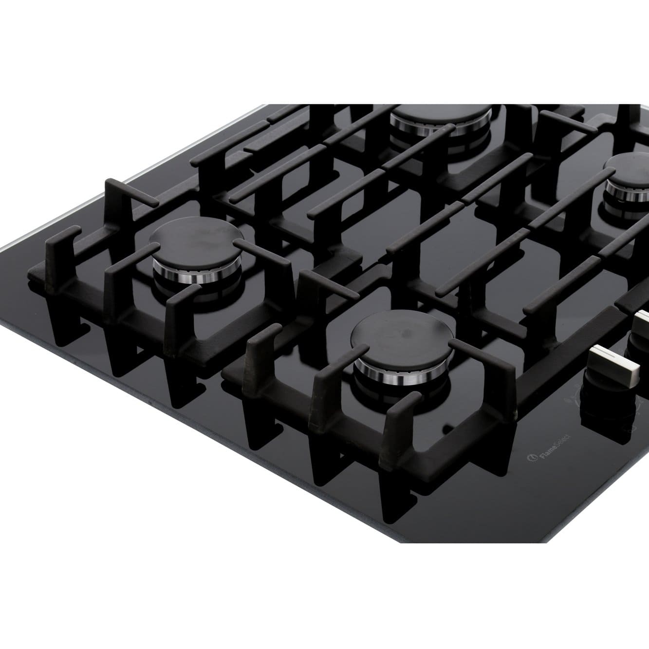 Black Glass Bosch Gas Hob 4 Burner - PPP6A6B90 Series 6 - Naamaste London Homewares - 5