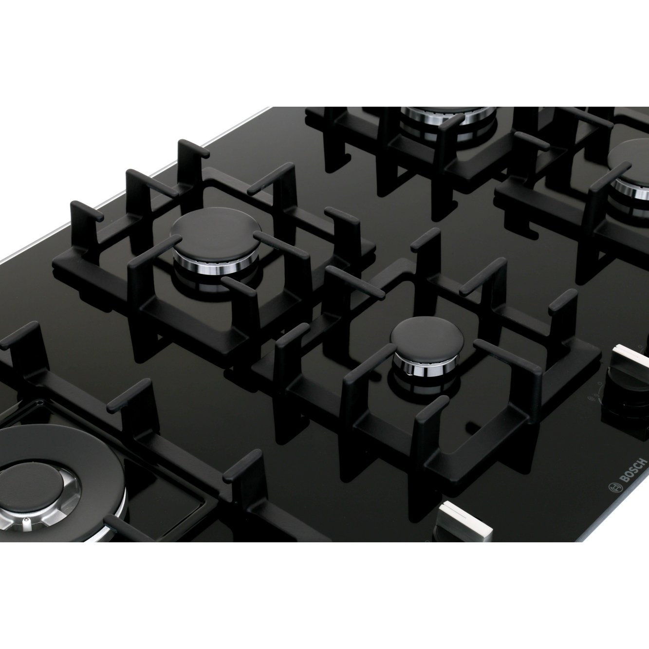 90cm Bosch 5 Burner Gas Hob Black - PPS9A6B90 Series 6 - Naamaste London Homewares - 7