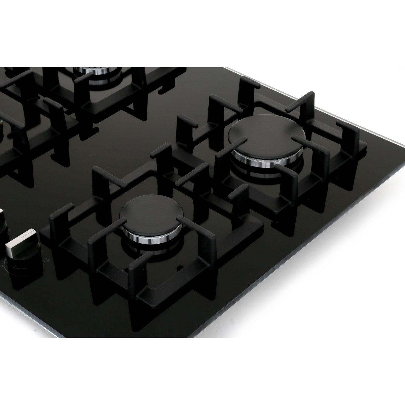 90cm Bosch 5 Burner Gas Hob Black - PPS9A6B90 Series 6 - Naamaste London Homewares - 4