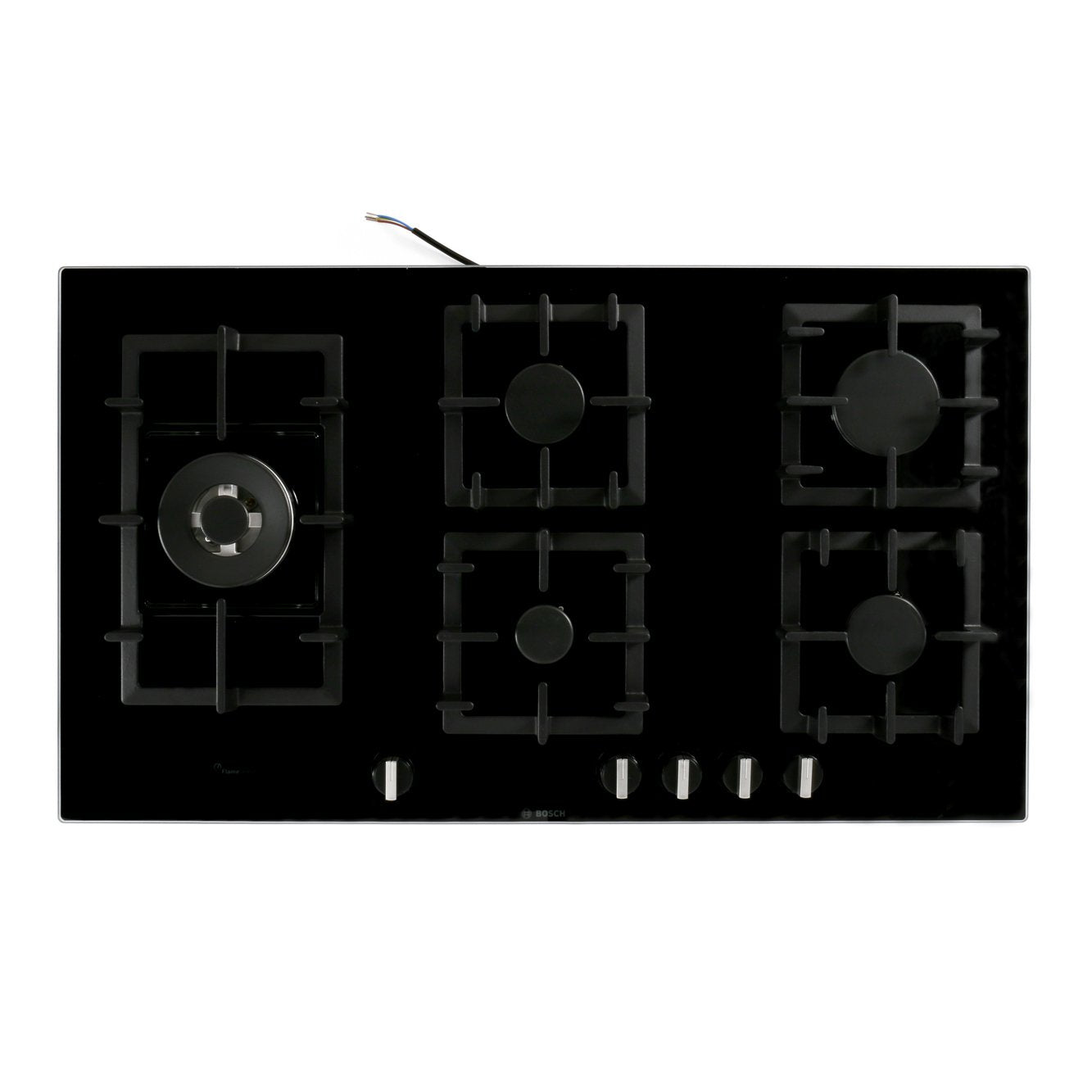 90cm Bosch 5 Burner Gas Hob Black - PPS9A6B90 Series 6 - Naamaste London Homewares - 3