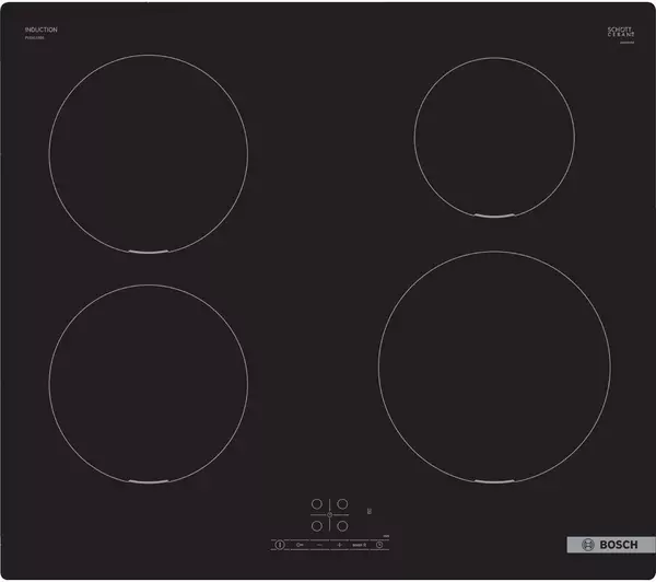 60cm 4 Zone Bosch Induction Hob, Frameless - PUE611BB5B Series 4 - Naamaste London Homewares - 1