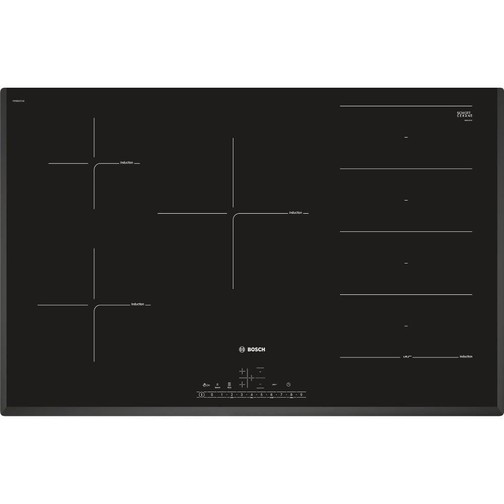 80cm 4 Zone Bosch Induction Hob, Frameless - PXV851FC1E Series 6 - Naamaste London Homewares - 1