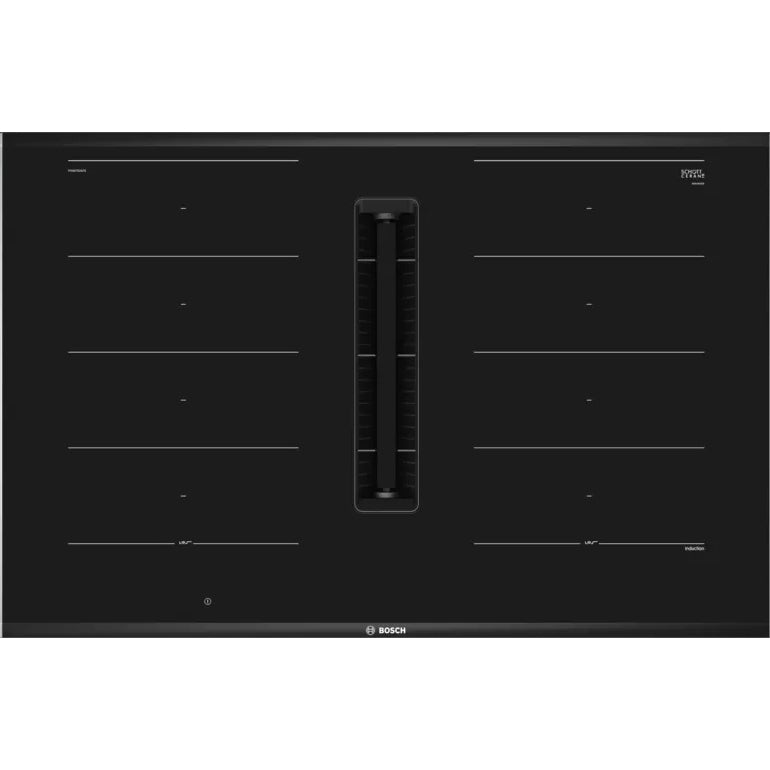 80cm Black Vented Induction Hob, with Extractor - Bosch PXX875D67E Series 8 - Naamaste London Homewares - 1