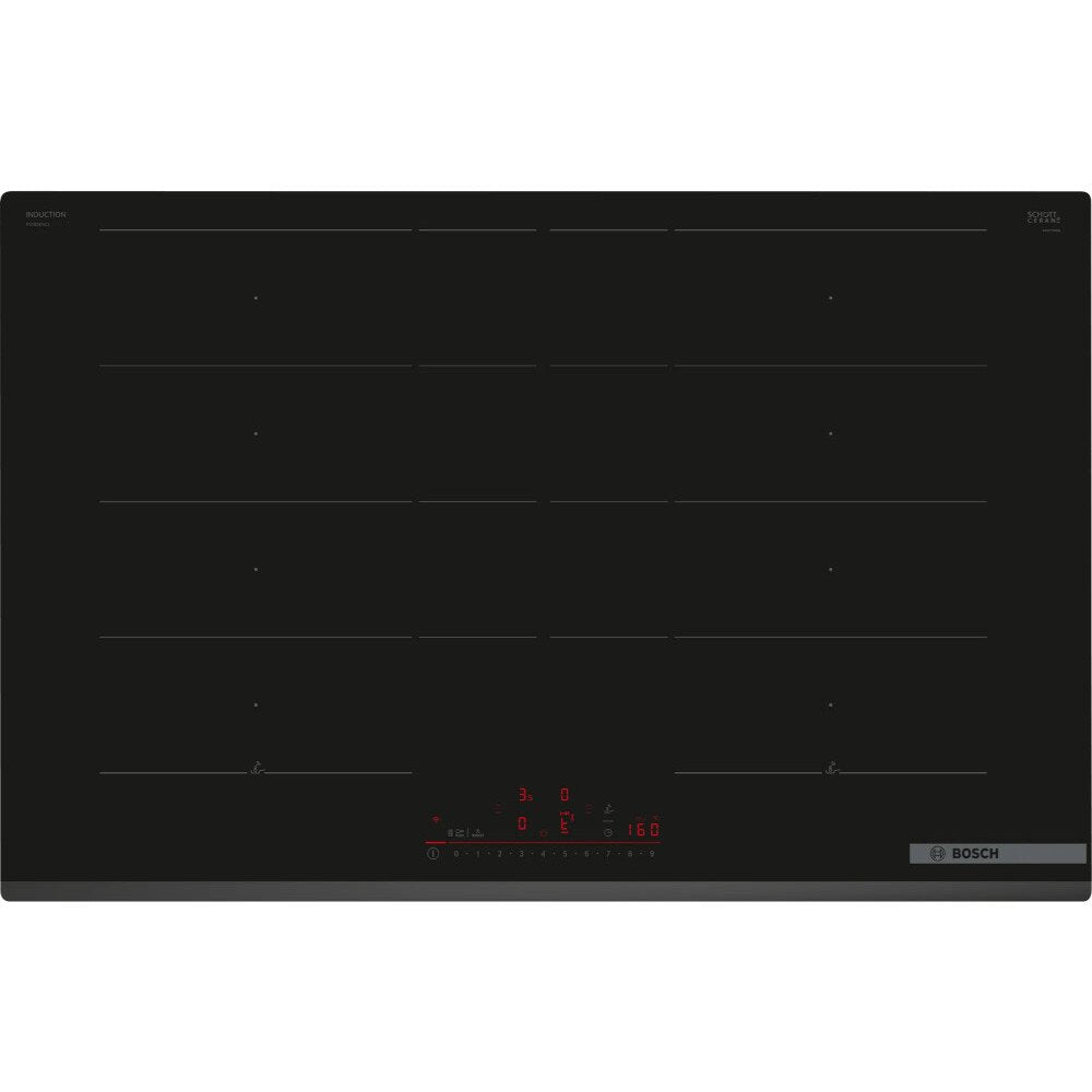 80cm 4 Zone Bosch Induction Hob, Black - PXY83KHC1E Series 6 - Naamaste London Homewares - 1